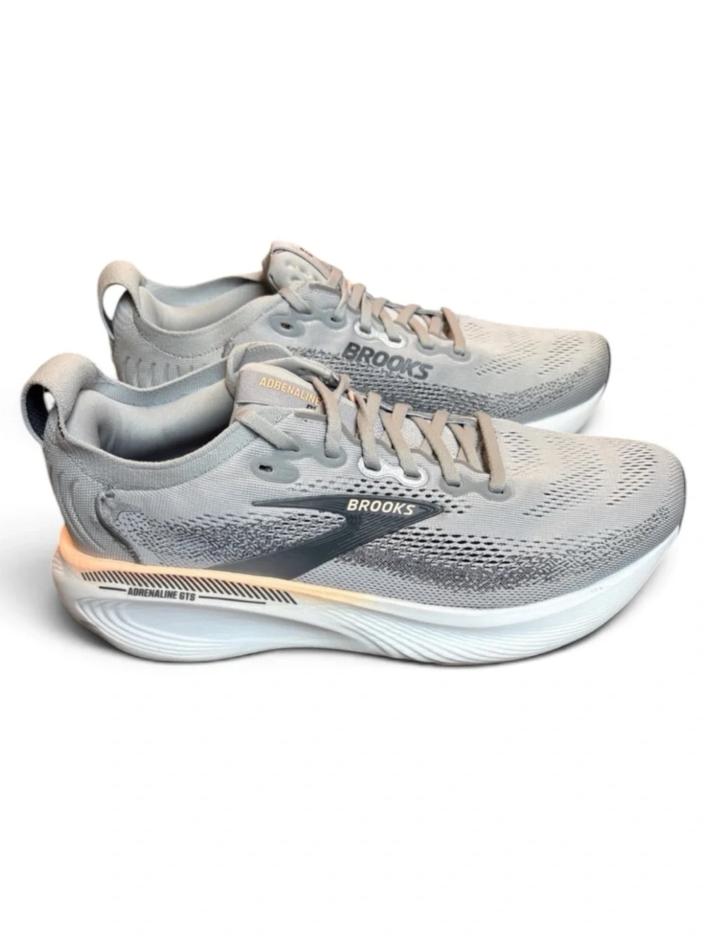 Brooks Adrenaline GTS 25 Running Shoes Women's 10.5 Grey/Pearl/Coral